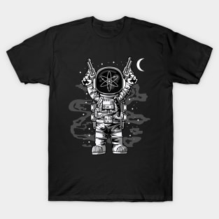 Astronaut Cosmos Crypto ATOM Coin To The Moon Token Cryptocurrency Wallet HODL Birthday Gift For Men Women Kids T-Shirt